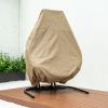 2 Person Swing Chair Wicker Hanging Double-Seat Swing Chair with Stand w/Dust Blue Cushion (Black+dustblue)