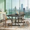 Wood Dining Table, Farmhouse 70.8" Kitchen Table for 6 People