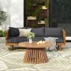 PATIO FURNITRE SETS : CLAREMONT 3 SEATER DAYBED + ACACIA WOOD TABLE