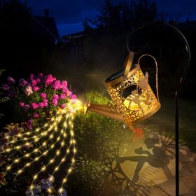 Solar Garden Lights Outdoor Decoration, Metal Solar Watering Can Lights Outdoor Waterproof, Small Patio Light Yard Lawn Pathway Decor, Gardening Gifts (Option: 1Pcs)