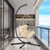 JESE Swing Egg Chair with Stand – Foldable Hanging Chair for Indoor & Outdoor Use – 300lbs Capacity